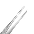 thumbnail image 3 of Uxcell Pinzas rectas redondas de 7.09''x0.47'' con punta serrada de acero inoxidable tono plateado 2 piezas, 3 of 5