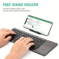 thumbnail image 4 of Bi-fold/Three Fold Wireless Foldable Keyboard Computer Office Silent Ultra-thin Portable Keyboard Three Systems Universal, 4 of 7
