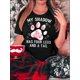 thumbnail image 1 of Camiseta De Verano Para Mujer, Cuello Redondo, Para Mochilero, Vacaciones En La CalleWomen's Casual Chic Pink Paw Print T-Shirt - Comfy Knit Crew Neck, Short Sleeve, Stretchy Polyester Blend, Machin, 1 of 6