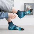 thumbnail image 2 of Fuzoiu Spooky Halloween Print Adult Socks, Crew Moisture-wicking Socks, Unisex Cushion Crew Socks,Casual Sports Ankle Socks, 2 of 7