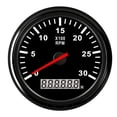 thumbnail image 1 of 3000 RPM Tachometer Gauge 85mm For Universal Car Boat Tachometer 12V/24V LCD Hour Meter With Red Backlight, 1 of 7