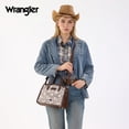 thumbnail image 3 of Wrangler Lace Tote Bag for Women, Medium Crossbody Top Handle Handbags Ladies Satchel Elegant Purse Charms for Wedding Gift, Coffee, 3 of 6