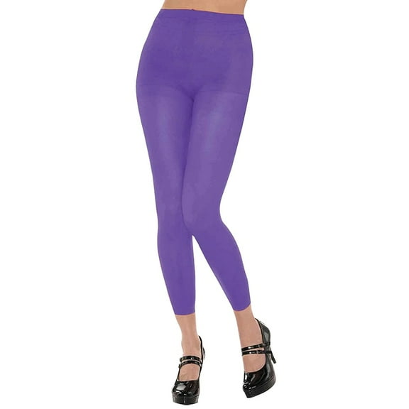 Adult Costume Footless Tights - Purple