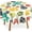 Animal Paw Prints Cute Colorful, variant on Cute Dinosaur Round Table Cloth 60 Inch,Hand Drawn Tablecloth Waterproof Stain Wrinkle Resistant Washable Circle Table Cover for Home Kitchen Dining Room Party Outdoor Picnic