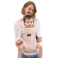 thumbnail image 1 of Portabebés Momcozy 2 en 1 con asiento de cadera para 20 kg, color rosa, 1 of 8