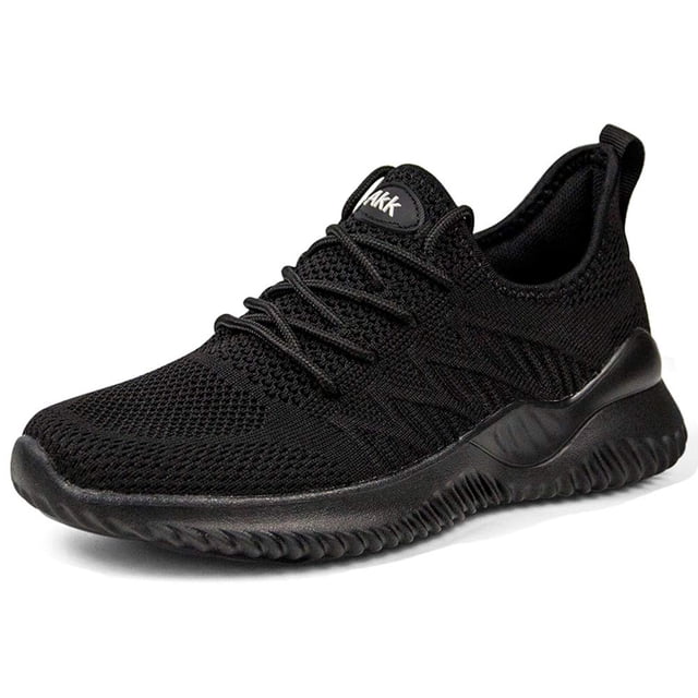 Zapatillas de senderismo Akk para mujer, espuma viscoelástica, color negro, talla 7.5