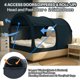 thumbnail image 4 of Dosel para Cama Alvantor Dream Tents Tamaño Individual Gris Cabaña, 4 of 9