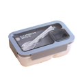 thumbnail image 2 of AMERTEER 850/1100ML Lunch Box Dust-proof Lid Compartment Design Students Portable Bento Case with Spoon Chopsticks Daily Use, 2 of 8