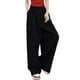 thumbnail image 4 of Lucakuins, pantalones de traje de pierna ancha para mujer, pantalones sueltos casuales elásticos de Color sólido para el trabajo, ropa de calle de oficina Lucakuins  moda, 4 of 9