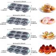thumbnail image 3 of 72-Piece Silicone Bakeware Set, Nonstick Baking Pans with Cake Pans, Loaf Pans, Baking Cups, Measuring Cups and Spoons, Easy Release Oven Pan, Grey, 3 of 10
