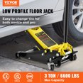 thumbnail image 2 of VEVOR Floor Jack, 3 Ton Low Profile Floor Jack, Heavy-duty Steel Racing Floor Jack with Dual Pistons Quick Lift Pump, Floor Jack Lifting Range 3.35"-19.69", 2 of 9