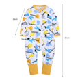 thumbnail image 3 of Combinaison Bébé Sans Pieds avec Fermeture Éclair Simple Barboteuse Manches Longues pour Bébé, 3 of 10