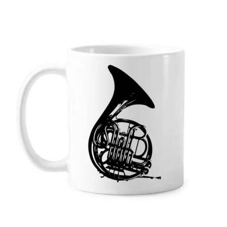 

Music Classical Instrument French Horn Mug Pottery Cerac Coffee Porcelain Cup Tableware