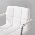 thumbnail image 3 of Maggie Quilted Barstool, White, 3 of 9