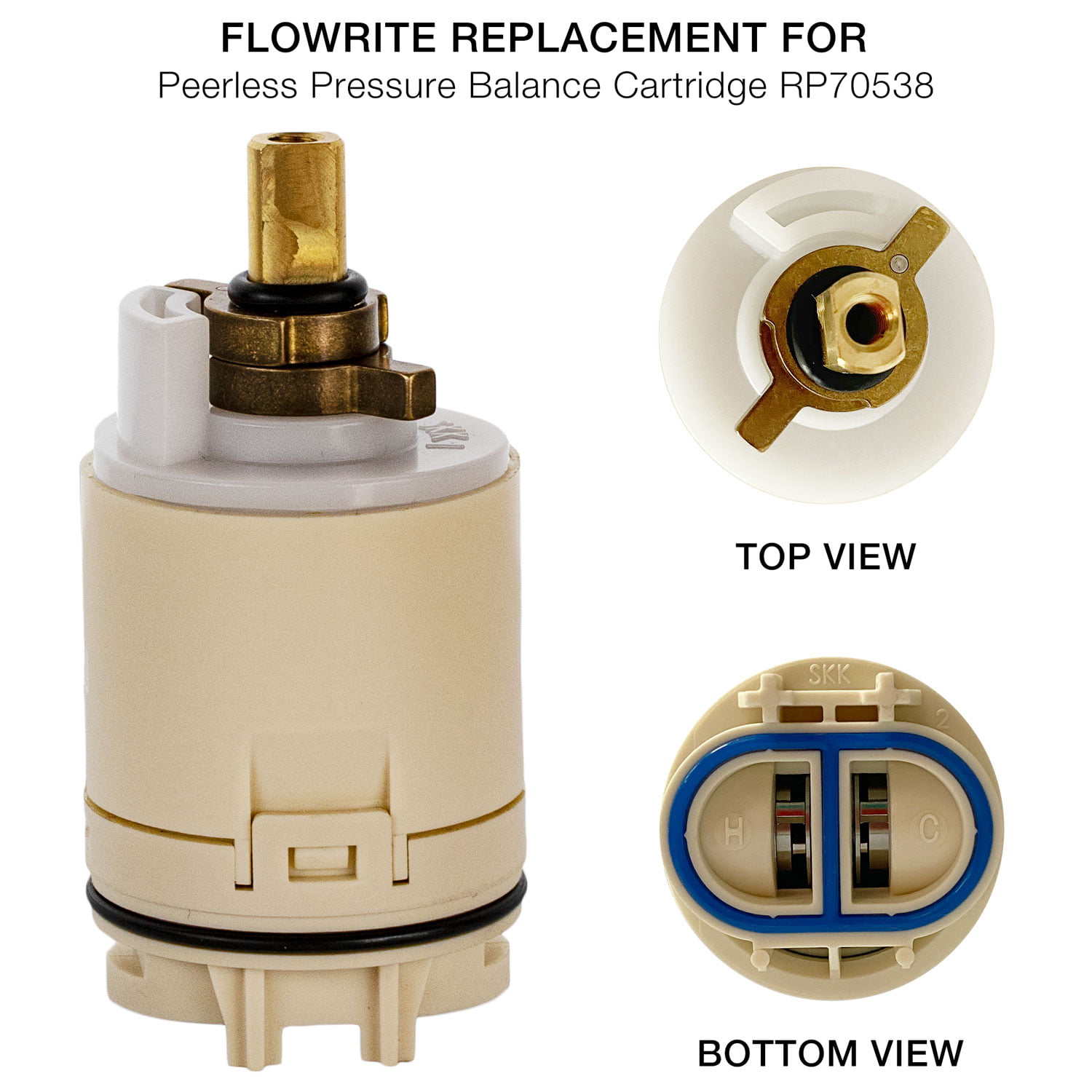 FlowRite RP70538 Replacement for Peerless Tub and Shower Pressure Balance  Cartridge