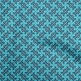 thumbnail image 1 of oneOone Polyester Spandex Turquoise Blue Fabric Asian Ikat Fabric For Sewing Printed Craft Fabric By The Yard 56 Inch Wide, 1 of 4