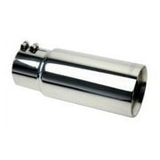 Gibson Exhaust 500542 GIB500542 POLISHED STAINLESS STEEL TIP