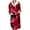 Hot Pink, variant on Plush Robes for Women Valentine's Day Fleece Plush Robe Long Warm Plush Bathrobe Loungewear Jacket Printed Comfort Robe Women's Robes