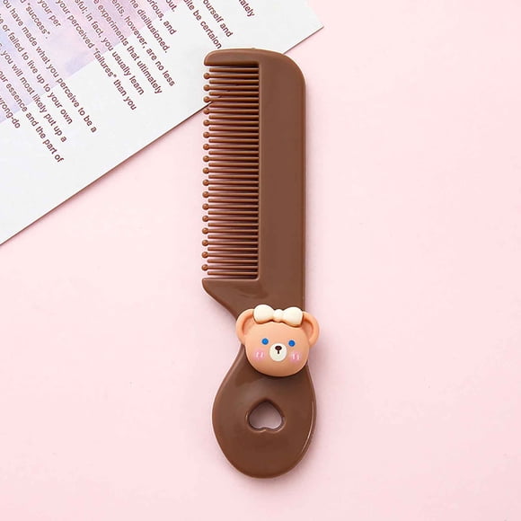 Mini Peigne Coloré Bonbon, Brosse à Cheveux Douce avec Poils Circulaires Doux, Outil de Coiffage Portable pour Enfants pour la Maison, le Voyage, la Voiture, la Salle de Bain