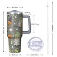thumbnail image 2 of Halloween Pumpkin Ghost 40 Oz Tumbler with Handle and Straw, Spooky Insulated Stainless Cup, Gift for Girls, 2 of 5
