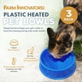 thumbnail image 2 of Farm Innovators Heated Pet Bowl w/Anti Chew Cord for All Breed Size, 3 Pack, 2 of 8