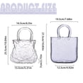 thumbnail image 3 of Sac à Main en Verre pour Boissons, avec Design de Sac à Main Distinctif, 720 ml, Verres à Vin Épais Funky, Vase Bol à Poisson, Comprend une Paille Pratique, pour Boisson Jus Cocktail Fleurs Chambre (Bleu Ciel), 3 of 9