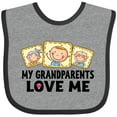 thumbnail image 3 of Inktastic My Grandparents Love Me Boys or Girls Baby Bib, 3 of 4