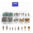 thumbnail image 1 of HUGFEGWE 134pcs Assorted A/C Schrader Valves R134a Kit 11 Kinds of AC Valve Core CJB91-35236, 1 of 7