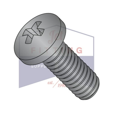 

6-32 x 9/16 Machine Screws | Phillips | Pan Head | Steel | Black Oxide (Quantity: 10000)