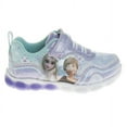thumbnail image 2 of Disney Frozen Toddler Girls' Light Up Sneakers - Cyan Purple, 9, 2 of 8