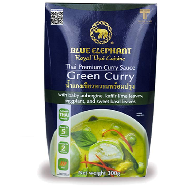 Blue Elephant Royal Thai Cuisine Premium Thai Green Curry Sauce, 10.6 ...