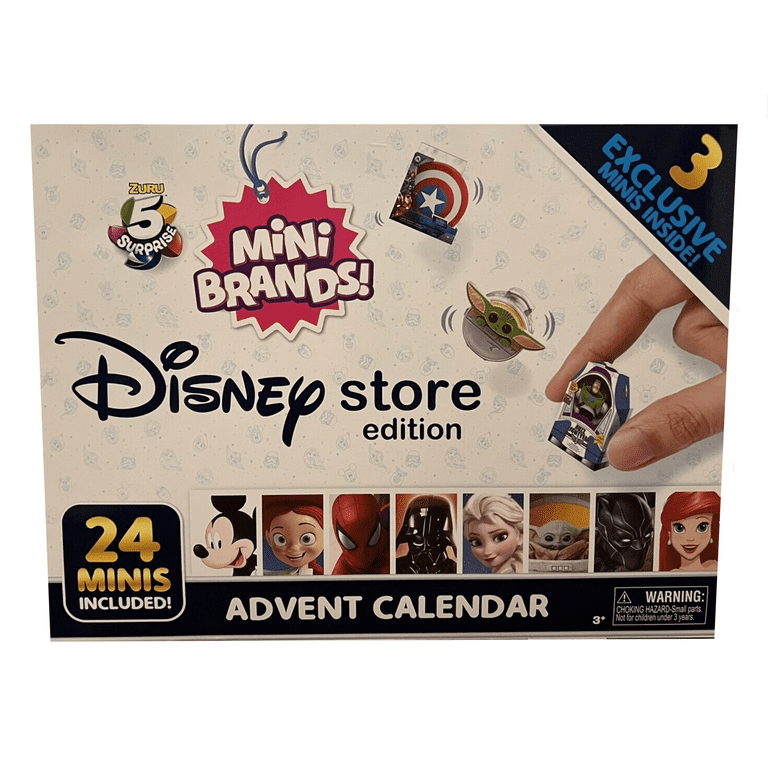  5 Surprise Mini Brands Disney Store Exclusive Holiday Advent  Calendar Gift Lot - Calendar & Collector Case : Home & Kitchen