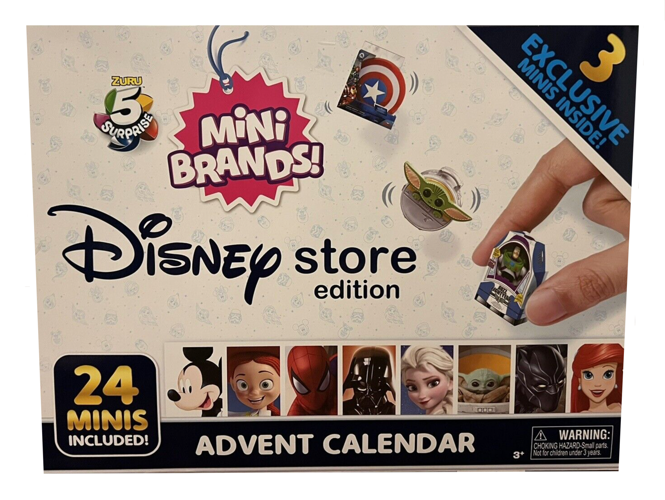 Mini Brands Disney Store Christmas Advent Calendar 24 Minis 3 Exclusive  Zuru New - Walmart.com