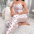 thumbnail image 3 of Women's unbuttoned printed halter V-neck pajama set, 3 of 4