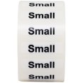 thumbnail image 1 of Clear Small Clothing Size Strip Stickers | 1.25 x 5" Inches Wide | 125 Pack, 1 of 8