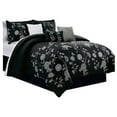 thumbnail image 1 of Elight Home 21321Q Iris Embroidery Plus 7 Piece Comforter Set - Queen, 1 of 1