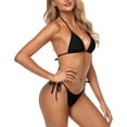 thumbnail image 2 of LAICAIW Bikini Micro String pour Femmes 2 Pcs Maillot de Bain Transparent Extrême Mini Ensemble String Maillot de Bain Tenue de Bain, 2 of 6