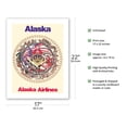 thumbnail image 2 of Alaska - Power of the Shining Heavens - Haida Indian Tribal Art - Alaska Airlines - Vintage Airline Travel Poster by Barry Harem c.1978 - Bamboo Fine Art 290gsm Paper (Unframed) 17x22in, 2 of 4