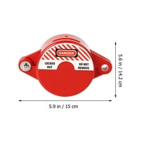 GOOHOCHY Red Propane Tank Lock Made of ABS Material for Gas Valve 64-127mm Size