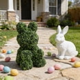 thumbnail image 4 of Artificial Topiary Tree, Artificial Green Boxwood Bear Shaped Decoration for Indoor Outdoor Front Porch, Easter Garden Decor, 4 of 6