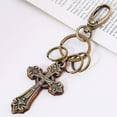 thumbnail image 5 of NUOLUX 1 Pc Cross Pendant Keychain Assorted Color Alloy Decorative Keychains For Men Women, 5 of 8