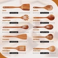 thumbnail image 4 of Juego de utensilios de cocina Mooues Wooden (madera de teca, 10 piezas), 4 of 7