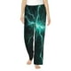 thumbnail image 1 of Balery Green Lightning Flash Pantalones de pijama para mujer, pijamas ultraligeros, pantalones de estar por casa-Medium, 1 of 6