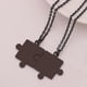thumbnail image 3 of Couples Jigsaw Necklaces 2pcs/Set For Women Lover s Gold And Black Silver Color Puzzle Pendant Love Necklace Jewelry Gift, 3 of 5