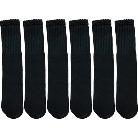 

Yacht & Smith Men s & Women s Wholesale Bulk Cotton Tube Socks Referee Style by SOCKS NBULK (6 Pairs Black Womens 9-11 (Shoe size 5-10))