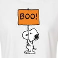 thumbnail image 3 of Peanuts - Snoopy Boo Sign - Juniors Cropped Cotton Blend T-Shirt, 3 of 6