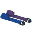 thumbnail image 2 of Power Systems 6ft Yoga Strap, Adjustable Cotton Blend Stretching Band with Durable PVC Buckle - Blue, 2 of 3