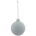 thumbnail image 4 of Northlight 2-Finish Glass Ball Christmas Ornaments - 2.5" (65mm) - Pearl White - 9ct, 4 of 9