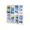 thumbnail image 1 of Safco Reveal - Porte-Littérature - Support Mural - 8 Compartiments - Transparent, 1 of 2