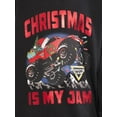 thumbnail image 2 of Monster Jam Boys Long Sleeve Holiday Graphic Crewneck, Sizes 4-18, 2 of 5